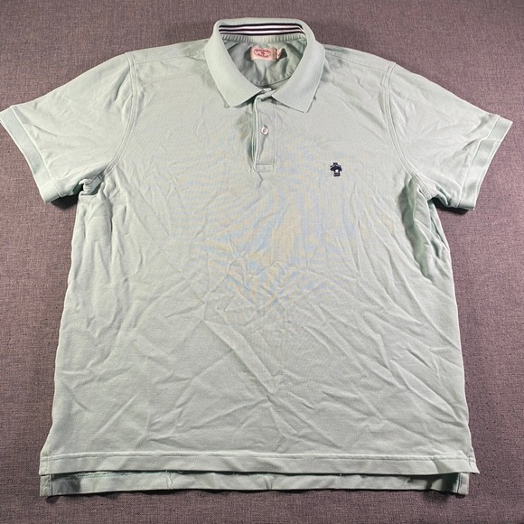 Brooks Brothers Red Fleece Polo Shirt Mens XL Short Sleeve Casual Blue Green - Picture 1 of 9